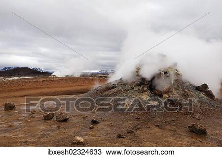 "Hverir solfatara field, Reykjahilid, Myvatn, northern Iceland, Iceland, Europe" View Large Photo Image Stock Image - "Hverir solfatara field, Reykjahilid, Myvatn, northern Iceland, Iceland, Europe". Fotosearch