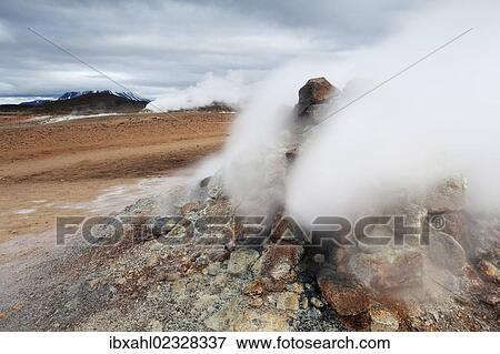"Hverir solfatara field, Reykjahilid, Myvatn, North Iceland, Iceland, Europe" View Large Photo Image Stock Photo - "Hverir solfatara field, Reykjahilid, Myvatn, North Iceland, Iceland, Europe". Fotosearch
