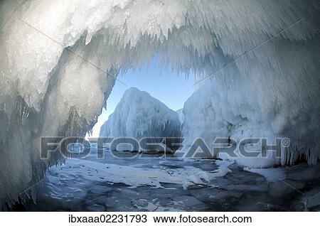 "Ice cave on Olkhon island, Lake Baikal, Siberia, Russia, Eurasia, Europe" View Large Photo Image Stock Image - "Ice cave on Olkhon island, Lake Baikal, Siberia, Russia, Eurasia, Europe". Fotosearch
