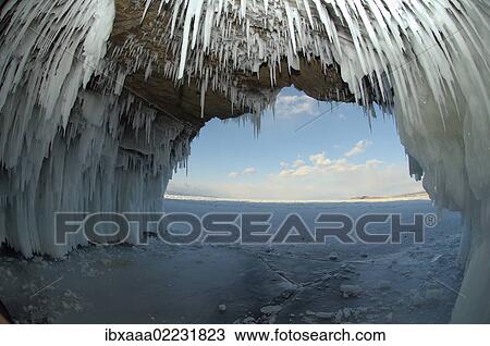 "Ice cave on Olkhon island, Lake Baikal, Siberia, Russia, Eurasia, Europe" View Large Photo Image Stock Image - "Ice cave on Olkhon island, Lake Baikal, Siberia, Russia, Eurasia, Europe". Fotosearch