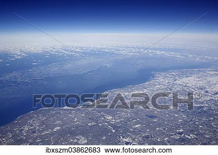 "Ice-covered coast of Lake Michigan between Milwaukee, Wisconsin and Chicago, Illinois, United States, North America" View Large Photo Image Stock Image - "Ice-covered coast of Lake Michigan between Milwaukee, Wisconsin and Chicago, Illinois, United States, North America". Fotosearch