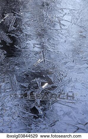 "Ice crystals on an icy surface, Bavaria, Germany, Europe" View Large Photo Image Stock Photo - "Ice crystals on an icy surface, Bavaria, Germany, Europe". Fotosearch