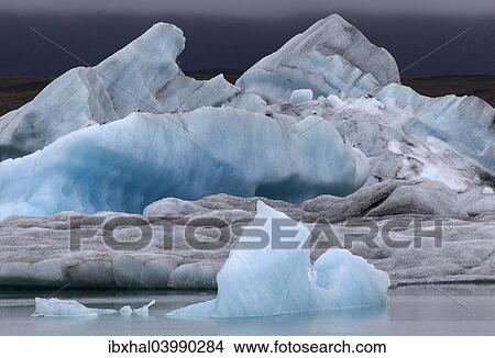 "Ice, icebergs, Jokulsarlon glacial lake, lagoon, Iceland, Europe" View Large Photo Image Picture - "Ice, icebergs, Jokulsarlon glacial lake, lagoon, Iceland, Europe". Fotosearch