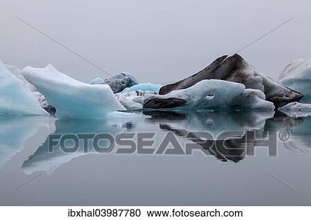 "Ice, icebergs, Jokulsarlon glacial lake, lagoon, Iceland, Europe" View Large Photo Image Stock Image - "Ice, icebergs, Jokulsarlon glacial lake, lagoon, Iceland, Europe". Fotosearch