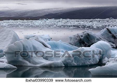 "Ice, icebergs, Jokulsarlon glacial lake, lagoon, Iceland, Europe" View Large Photo Image Stock Photo - "Ice, icebergs, Jokulsarlon glacial lake, lagoon, Iceland, Europe". Fotosearch