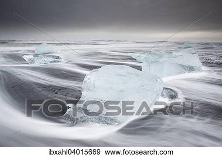"Ice on the beach, Jokulsarlon, Eastern Region, Iceland, Europe" View Large Photo Image Stock Photo - "Ice on the beach, Jokulsarlon, Eastern Region, Iceland, Europe". Fotosearch
