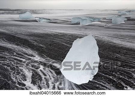 "Ice on the beach, Jokulsarlon, Eastern Region, Iceland, Europe" View Large Photo Image Stock Photograph - "Ice on the beach, Jokulsarlon, Eastern Region, Iceland, Europe". Fotosearch