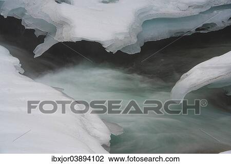 Stock Image - "Ice sculptures, Krimml Waterfalls, Krimml, Zell am See District, High Tauern National Park, Salzburg, Austria, Europe". Fotosearch
