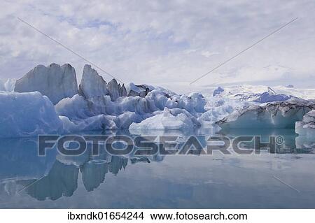 "Iceberg scenery of the Joekulsarlon glacial lake, Iceland, Europe" View Large Photo Image Picture - "Iceberg scenery of the Joekulsarlon glacial lake, Iceland, Europe". Fotosearch