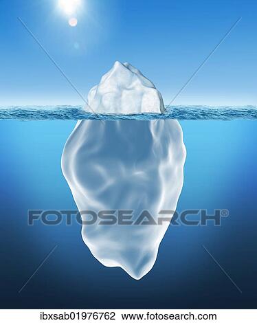 "Iceberg, tip of the iceberg, concept, 3D illustration" View Large Photo Image Stock Image - "Iceberg, tip of the iceberg, concept, 3D illustration". Fotosearch