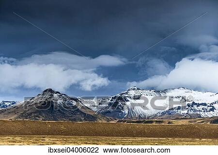 "Icelandic landscape with a dramatic sky, near Vik, Iceland, Europe" View Large Photo Image Stock Image - "Icelandic landscape with a dramatic sky, near Vik, Iceland, Europe". Fotosearch