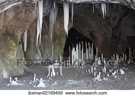"Icicles in Oswaldhoehle cave near Muggendorf, Wiesenttal Valley, Franconian Switzerland, Upper Franconia, Franconia, Bavaria, Germany, Europe" View Large Photo Image Stock Photo - "Icicles in Oswaldhoehle cave near Muggendorf, Wiesenttal Valley, Franconian Switzerland, Upper Franconia, Franconia, Bavaria, Germany, Europe". Fotosearch