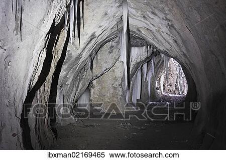 "Icicles in the Klauskirche cave passage, Franconian Switzerland, Upper Franconia, Franconia, Bavaria, Germany, Europe" View Large Photo Image Stock Photography - "Icicles in the Klauskirche cave passage, Franconian Switzerland, Upper Franconia, Franconia, Bavaria, Germany, Europe". Fotosearch