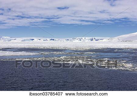 Stock Photo - "Icy landscape, pack ice, Weddell Sea, Antarctica". Fotosearch