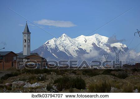 "Illimani Glacier, 6, 439 m, El Alto, Departamento La Paz, Bolivia, South America" View Large Photo Image Stock Photo - "Illimani Glacier, 6, 439 m, El Alto, Departamento La Paz, Bolivia, South America". Fotosearch