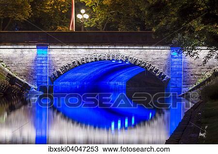 "Illuminated bridge along the Pilsetas Canal, Riga, Latvia, Europe" View Large Photo Image Stock Image - "Illuminated bridge along the Pilsetas Canal, Riga, Latvia, Europe". Fotosearch