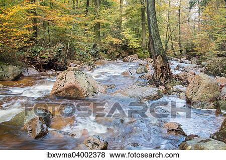 "Ilsetal valley in autumn, near Ilsenburg, Saxony-Anhalt, Germany, Europe" View Large Photo Image Stock Photo - "Ilsetal valley in autumn, near Ilsenburg, Saxony-Anhalt, Germany, Europe". Fotosearch