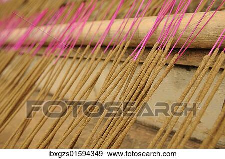 Stock Photo - "Incense sticks, Vietnam, Asia". Fotosearch