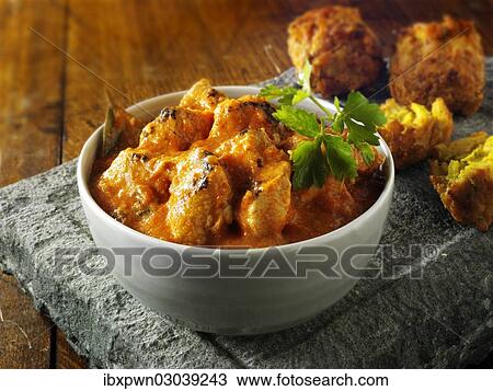 Indian butter chicken curry View Large Photo Image Stock Image - Indian butter chicken curry. Fotosearch