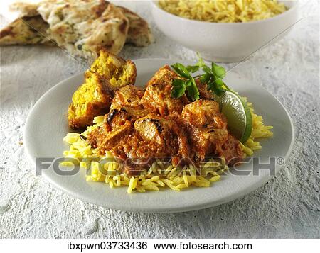 Indian butter chicken curry View Large Photo Image Stock Photograph - Indian butter chicken curry. Fotosearch