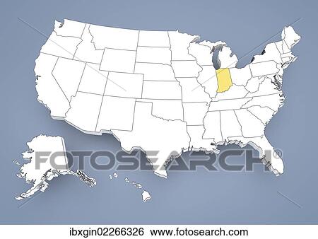 "Indianapolis, IN, highlighted on a contour map of USA, United States of America, 3D illustration" View Large Photo Image Stock Photograph - "Indianapolis, IN, highlighted on a contour map of USA, United States of America, 3D illustration". Fotosearch