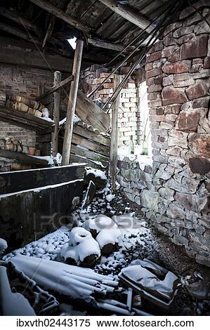 Inside an old and squalid building in winter View Large Photo Image Stock Photography - Inside an old and squalid building in winter. Fotosearch