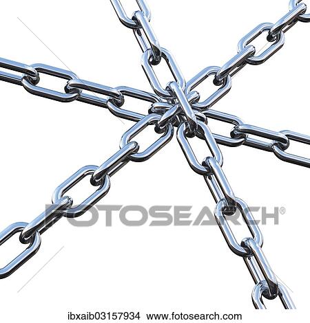 "Interconnected chains, 3D illustration" View Large Photo Image Picture - "Interconnected chains, 3D illustration". Fotosearch