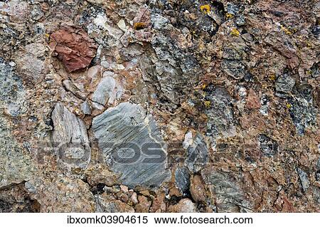 "Iron oxide-containing sediment, conglomerate out of the rubble of the Caledonian mountain range, known as Old Red, Kapp Svensksund, Spitsbergen, Svalbard Islands, Svalbard and Jan Mayen, Norway, Europe" View Large Photo Image Stock Photography - "Iron oxide-containing sediment, conglomerate out of the rubble of the Caledonian mountain range, known as Old Red, Kapp Svensksund, Spitsbergen, Svalbard Islands, Svalbard and Jan Mayen, Norway, Europe". Fotosearch