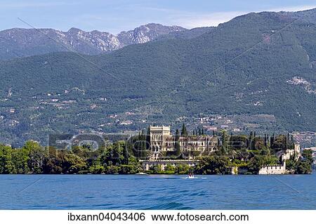 "Isola del Garda with Villa Borghese Cavazza, Isola del Garda, Lake Garda, northern Italy, Italy, Europe" View Large Photo Image Stock Photograph - "Isola del Garda with Villa Borghese Cavazza, Isola del Garda, Lake Garda, northern Italy, Italy, Europe". Fotosearch