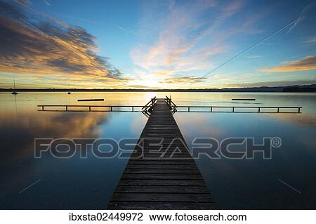 "Jetty, early morning at Lake Starnberg near Tutzing, Bavaria, Germany, Europe, PublicGround, Europe" View Large Photo Image Stock Image - "Jetty, early morning at Lake Starnberg near Tutzing, Bavaria, Germany, Europe, PublicGround, Europe". Fotosearch