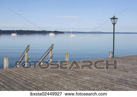 "Jetty, Lake Starnberg at Seeshaupt, Bavaria, Germany, Europe, PublicGround, Europe" View Large Photo Image Stock Photo - "Jetty, Lake Starnberg at Seeshaupt, Bavaria, Germany, Europe, PublicGround, Europe". Fotosearch