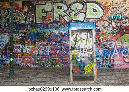 "John Lennon wall, monument, Maltese Square, Prague, Czech Republic, Europe" View Large Photo Image Stock Photograph - "John Lennon wall, monument, Maltese Square, Prague, Czech Republic, Europe". Fotosearch