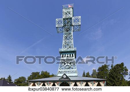 "Joseph's Cross, lookout tower on the Great Auersberg Mountain, Stolberg im Harz, Saxony-Anhalt, Germany, Europe" View Large Photo Image Stock Photo - "Joseph's Cross, lookout tower on the Great Auersberg Mountain, Stolberg im Harz, Saxony-Anhalt, Germany, Europe". Fotosearch