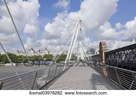 "Jubilee Bridge over the River Thames, London, England, United Kingdom, Europe" View Large Photo Image Stock Image - "Jubilee Bridge over the River Thames, London, England, United Kingdom, Europe". Fotosearch
