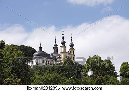 Stock Photography - "Kaeppele pilgrimage church, Mariae Heimsuchung or Visitation of Mary church, Wuerzburg, Lower Franconia, Franconia, Bavaria, Germany, Europe, PublicGround, Europe". Fotosearch
