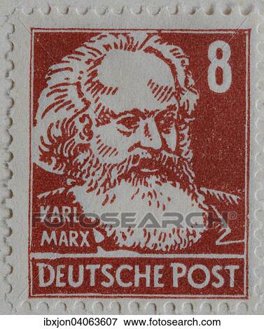 "Karl Marx, a German philosopher, economist, sociologist, and revolutionary socialist, portrait on a German stamp, 1948" View Large Photo Image Stock Photo - "Karl Marx, a German philosopher, economist, sociologist, and revolutionary socialist, portrait on a German stamp, 1948". Fotosearch