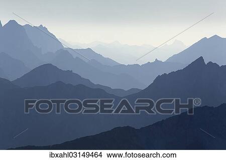 Picture - "Karwendel Range seen from Hochriss Mountain in Rofan, Maurach, Tyrol, Austria, Europe". Fotosearch