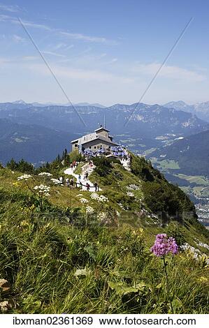 "Kehlsteinhaus or Eagle's Nest, Kehlstein Mountain, Berchtesgaden, Berchtesgadener Land, Upper Bavaria, Bavaria, Germany, Europe" View Large Photo Image Stock Photo - "Kehlsteinhaus or Eagle's Nest, Kehlstein Mountain, Berchtesgaden, Berchtesgadener Land, Upper Bavaria, Bavaria, Germany, Europe". Fotosearch