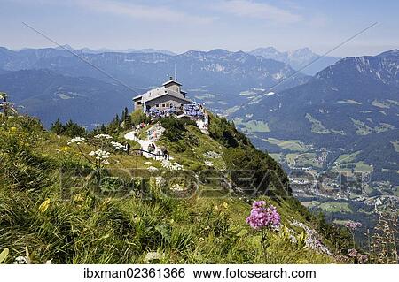 "Kehlsteinhaus or Eagle's Nest, Kehlstein Mountain, Berchtesgaden, Berchtesgadener Land, Upper Bavaria, Bavaria, Germany, Europe" View Large Photo Image Stock Photograph - "Kehlsteinhaus or Eagle's Nest, Kehlstein Mountain, Berchtesgaden, Berchtesgadener Land, Upper Bavaria, Bavaria, Germany, Europe". Fotosearch