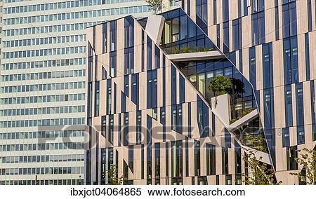 "Ko-Bogen complex of buildings with offices, shops and restaurants, Konigsallee, city centre, Dusseldorf, North Rhine-Westphalia, Germany, Europe" View Large Photo Image Stock Photography - "Ko-Bogen complex of buildings with offices, shops and restaurants, Konigsallee, city centre, Dusseldorf, North Rhine-Westphalia, Germany, Europe". Fotosearch