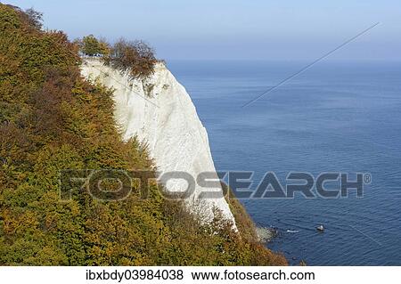 "Konigsstuhl, King's Chair, chalk cliffs in autumn, Jasmund National Park, Rugen, Mecklenburg-Western Pomerania, Germany, Europe" View Large Photo Image Stock Photo - "Konigsstuhl, King's Chair, chalk cliffs in autumn, Jasmund National Park, Rugen, Mecklenburg-Western Pomerania, Germany, Europe". Fotosearch