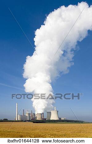 "Kraftwerk Neurath power plant with a huge cloud of steam, Grevenbroich, North Rhine-Westphalia, Germany, Europe" View Large Photo Image Stock Photo - "Kraftwerk Neurath power plant with a huge cloud of steam, Grevenbroich, North Rhine-Westphalia, Germany, Europe". Fotosearch