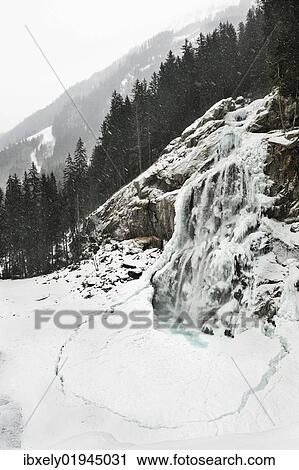 "Krimmler Wasserfall waterfall in ice, first stage, Krimml, Salzburg, Austria, Europe" View Large Photo Image Stock Image - "Krimmler Wasserfall waterfall in ice, first stage, Krimml, Salzburg, Austria, Europe". Fotosearch