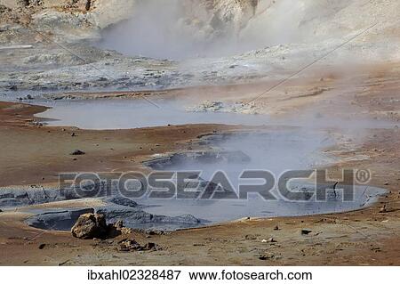 Stock Photo - "Krysuvik geothermal area, Reykjanes Peninsula, South Iceland, Iceland, Europe". Fotosearch