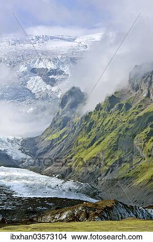"Kviarjoekull glacier, a part of Vatnajoekull, Southern Region, Iceland, Europe" View Large Photo Image Picture - "Kviarjoekull glacier, a part of Vatnajoekull, Southern Region, Iceland, Europe". Fotosearch