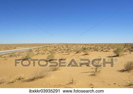 Stock Image - "Kyzyl Kum desert, Uzbekistan, Asia". Fotosearch