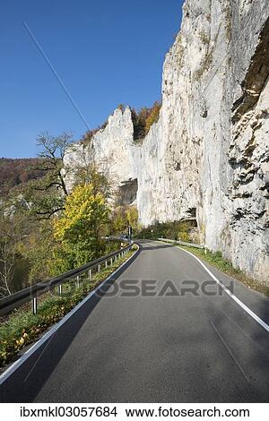"L277 road passing through the upper Danube Valley, Thiergarten, Schwabische Alb, Baden-Wurttemberg, Germany, Europe" View Large Photo Image Picture - "L277 road passing through the upper Danube Valley, Thiergarten, Schwabische Alb, Baden-Wurttemberg, Germany, Europe". Fotosearch