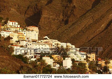 "La Calera in the evening light, Valle Gran Rey, La Gomera island, Canary Islands, Spain, Europe" View Large Photo Image Picture - "La Calera in the evening light, Valle Gran Rey, La Gomera island, Canary Islands, Spain, Europe". Fotosearch