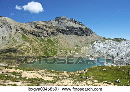 "Lac des Autannes, lake in the mountains, Bernese Alps, Canton of Valais, Switzerland, Europe" View Large Photo Image Stock Photo - "Lac des Autannes, lake in the mountains, Bernese Alps, Canton of Valais, Switzerland, Europe". Fotosearch