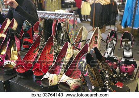 Stock Image - "Ladies' shoes, shoe fashion of the 1950s and 1960s". Fotosearch